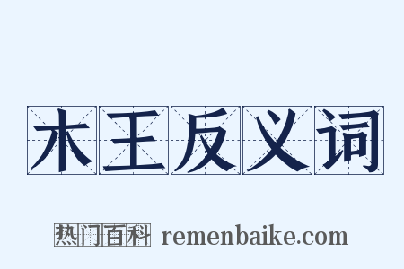 木王反义词是什么意思的图片
